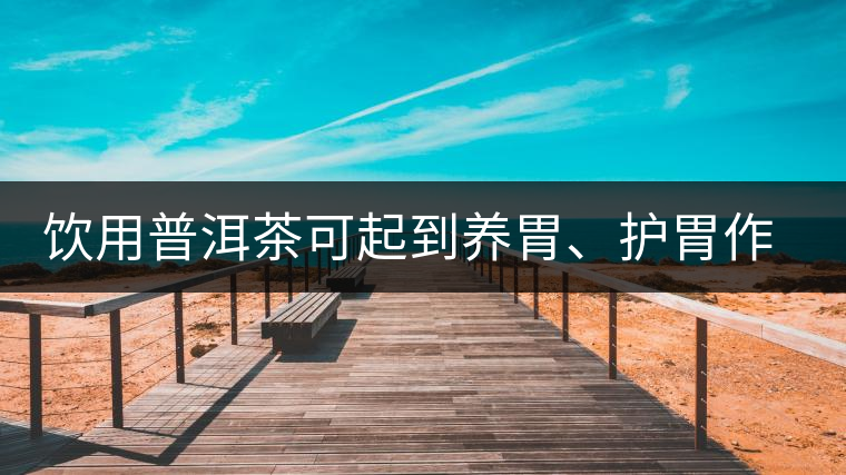 飲用普洱茶可起到養(yǎng)胃、護(hù)胃作用