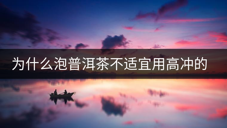 為什么泡普洱茶不適宜用高沖的方式，是有道理的