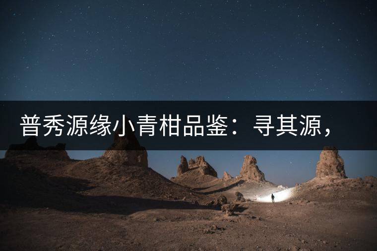 普秀源緣小青柑品鑒：尋其源，續(xù)柑與茶的美好緣分