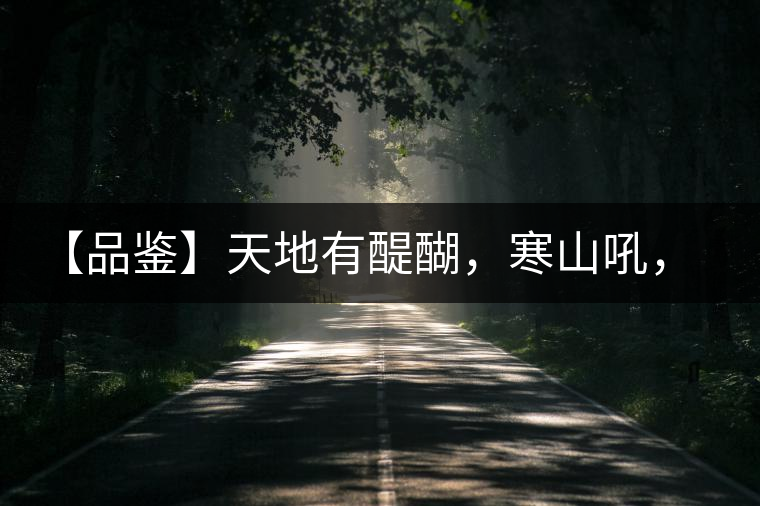 【品鑒】天地有醍醐，寒山吼，苦樂皆隨風