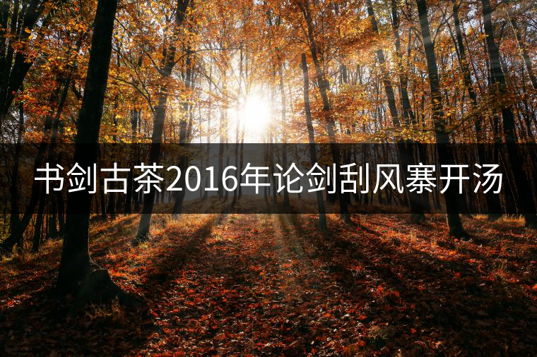 書劍古茶2016年論劍刮風寨開湯