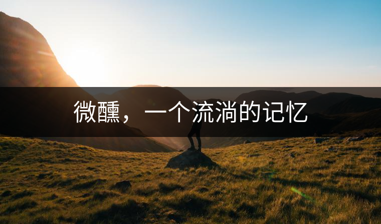 微醺，一個(gè)流淌的記憶