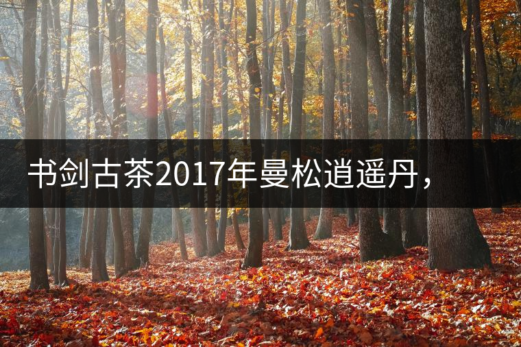 書劍古茶2017年曼松逍遙丹，把逍遙化進曼松