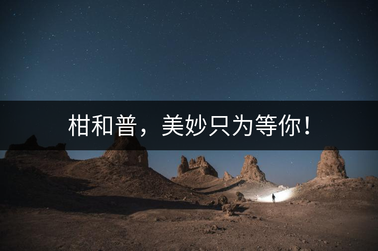 柑和普，美妙只為等你！