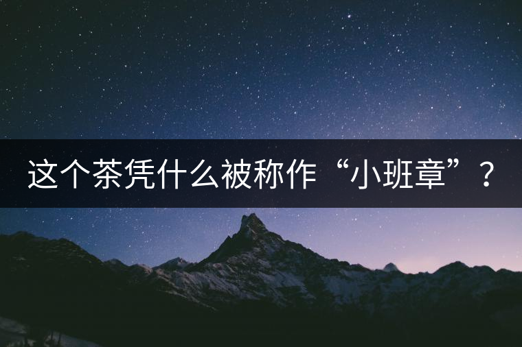 這個(gè)茶憑什么被稱作“小班章”？