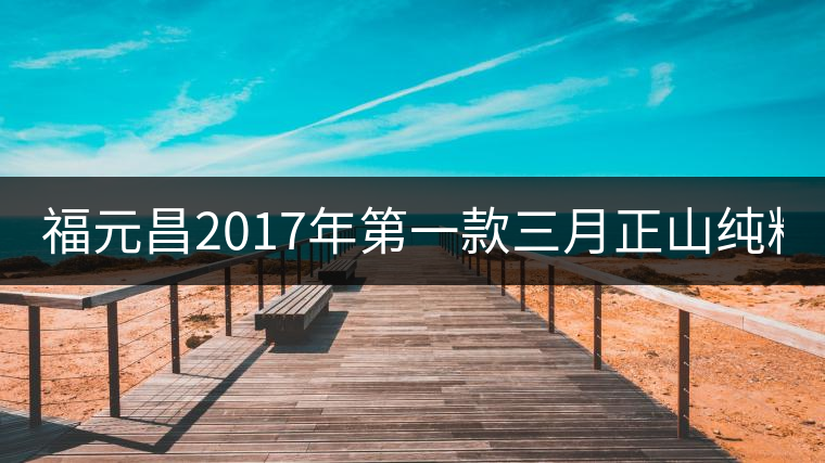 福元昌2017年第一款三月正山純料-100克景邁上市 福元昌2017年第一款三月正山純料-100克景邁上市