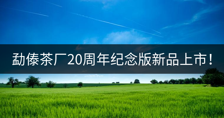 勐傣茶廠20周年紀念版新品上市！
