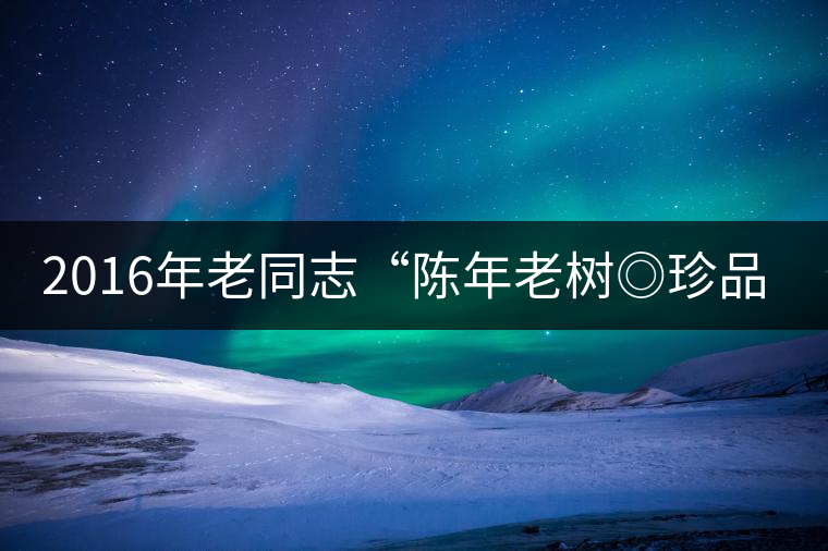 2016年老同志“陳年老樹◎珍品普洱”隆重上市！