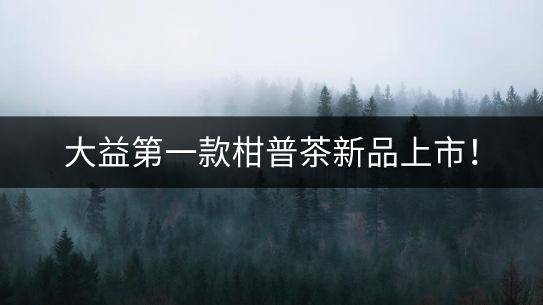 大益第一款柑普茶新品上市！