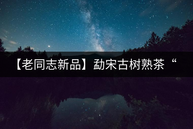 【老同志新品】勐宋古樹(shù)熟茶“ 夏雨”— 飲茶伴夏，只為您！