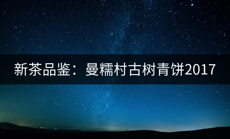 新茶品鑒：曼糯村古樹(shù)青餅2017