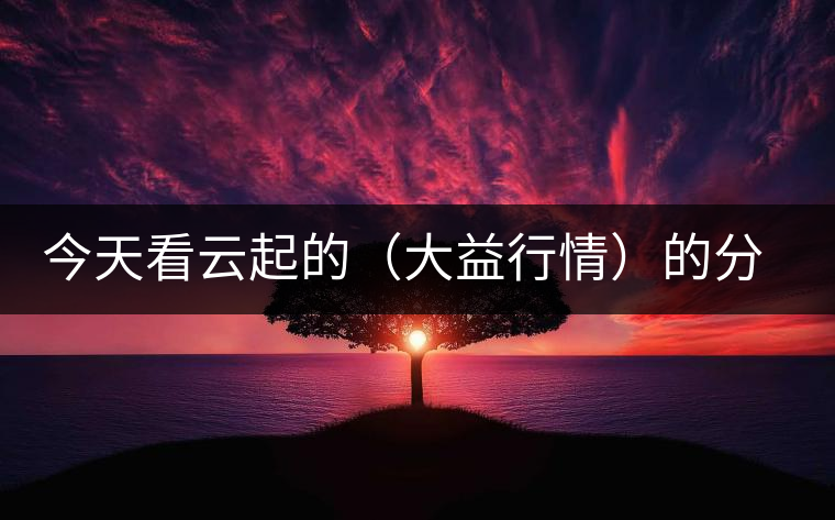 今天看云起的（大益行情）的分析報告，感受如下；轉(zhuǎn)化什么