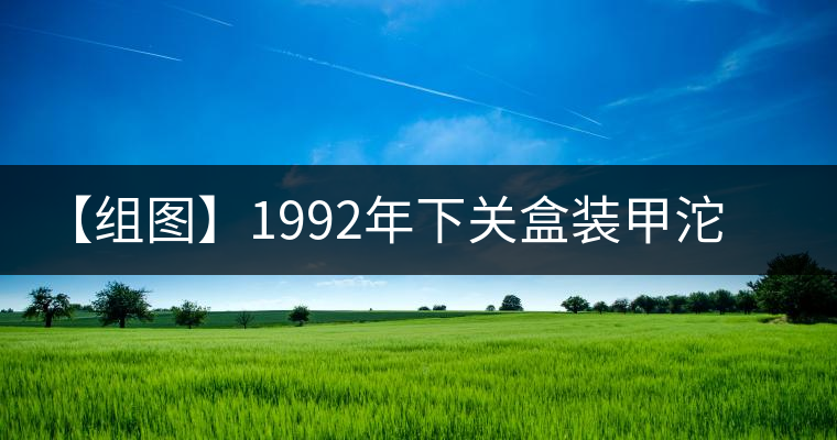 【組圖】1992年下關(guān)盒裝甲沱開(kāi)湯 【組圖】1992年下關(guān)盒裝甲沱開(kāi)湯
