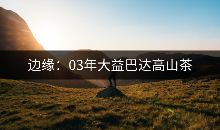 邊緣:03年大益巴達(dá)高山茶 邊緣:03年大益巴達(dá)高山茶