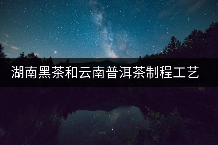湖南黑茶和云南普洱茶制程工藝對比 湖南黑茶和云南普洱茶制程工藝對比