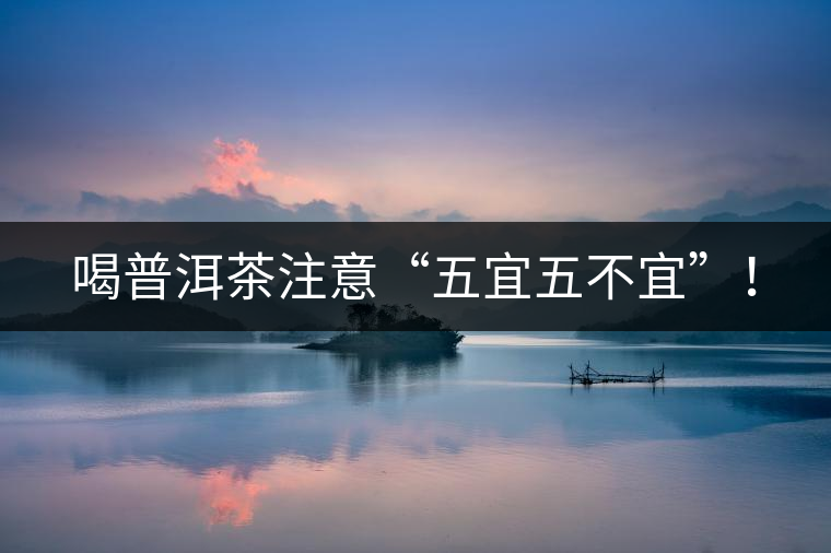 喝普洱茶注意“五宜五不宜”！