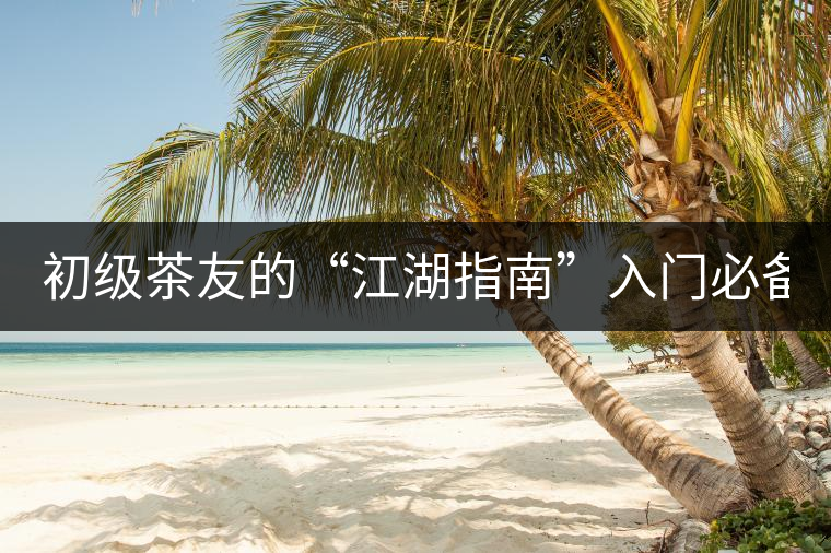 初級(jí)茶友的“江湖指南”入門必備白皮書！