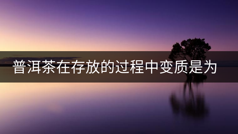 普洱茶在存放的過程中變質(zhì)是為什么？