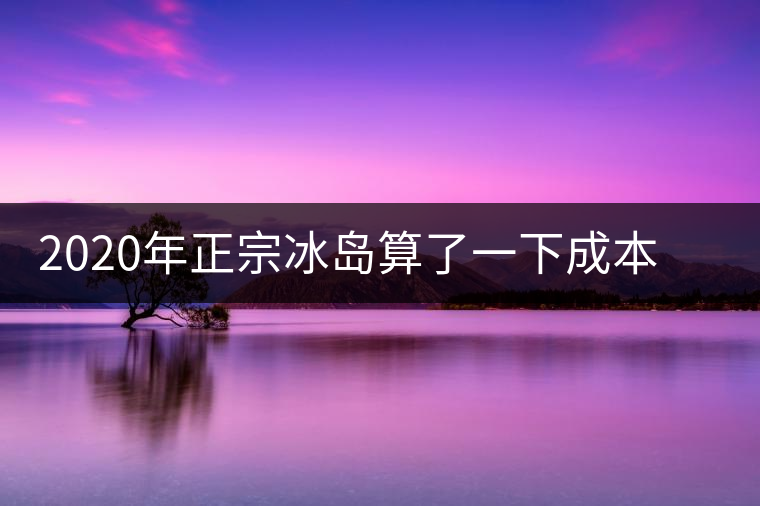 2020年正宗冰島算了一下成本，一般人真消費(fèi)不起