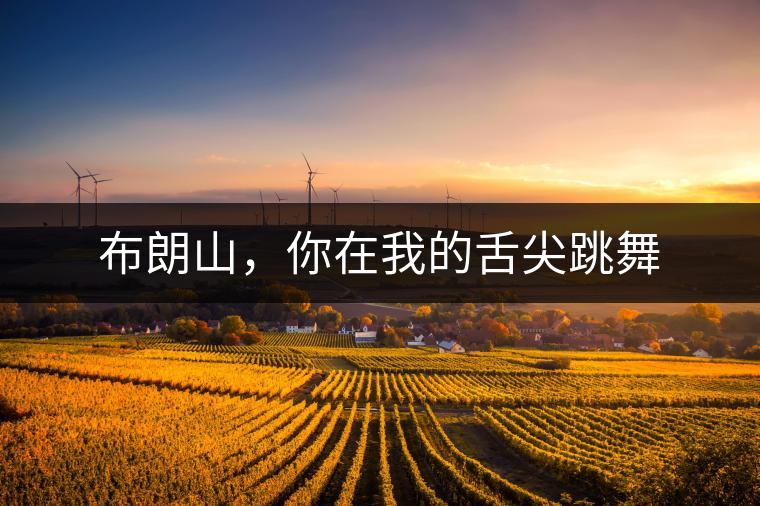 布朗山，你在我的舌尖跳舞