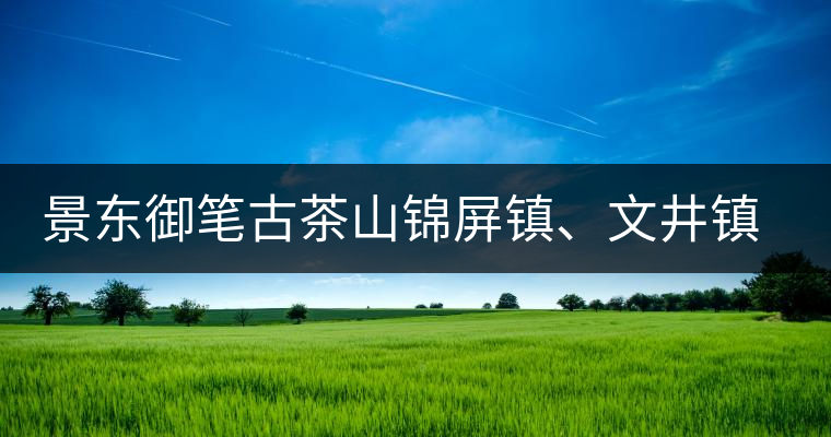 景東御筆古茶山錦屏鎮(zhèn)、文井鎮(zhèn)普洱茶口感特點(diǎn)
