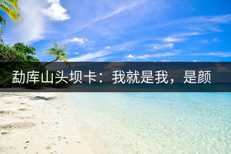 勐庫山頭壩卡：我就是我，是顏色不一樣的煙火