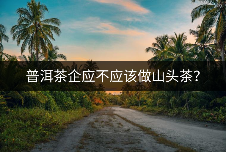 普洱茶企應不應該做山頭茶？