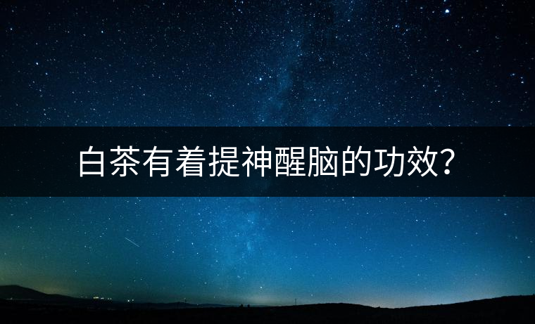 白茶有著提神醒腦的功效？