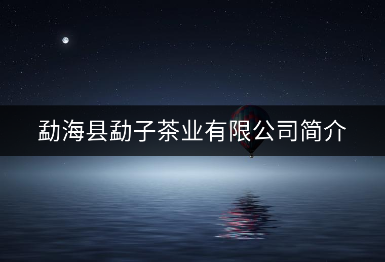 勐海縣勐子茶業(yè)有限公司簡介