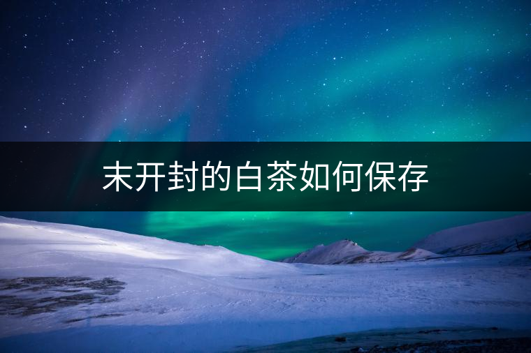 末開封的白茶如何保存