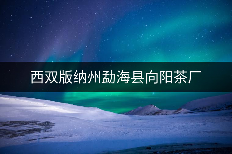 西雙版納州勐?？h向陽(yáng)茶廠