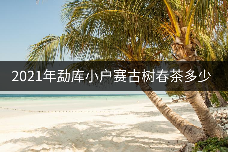 2021年勐庫(kù)小戶賽古樹春茶多少錢一公斤？