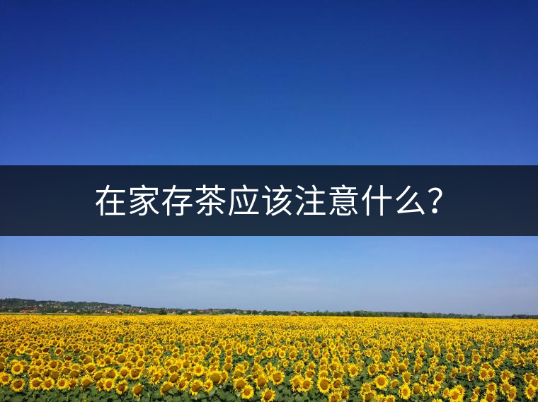 在家存茶應該注意什么？