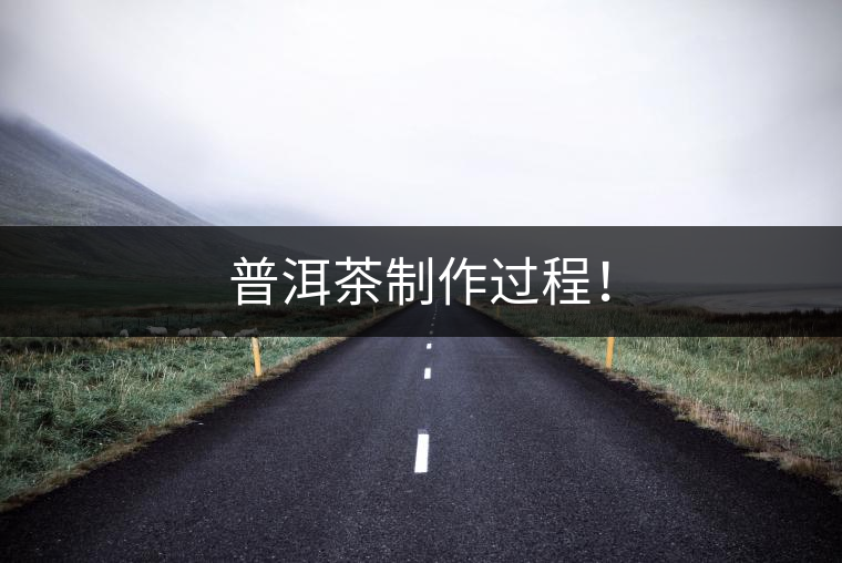 普洱茶制作過程！