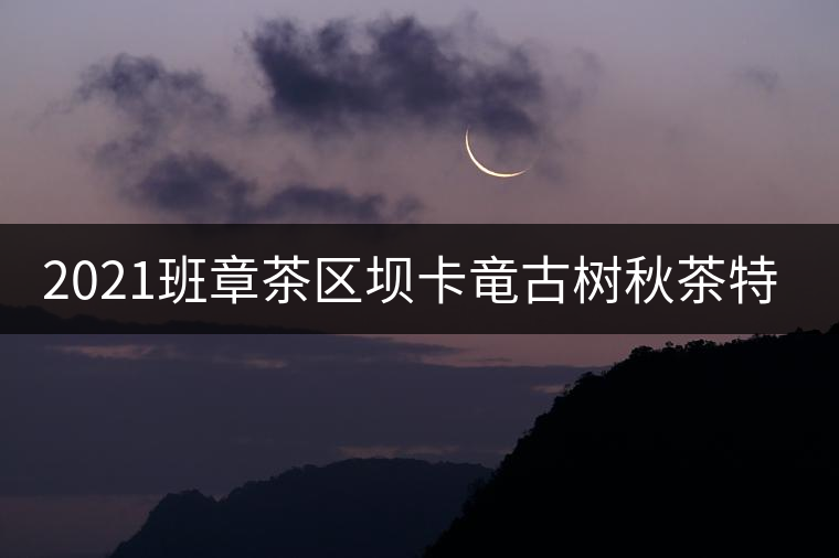 2021班章茶區(qū)壩卡竜古樹秋茶特點！