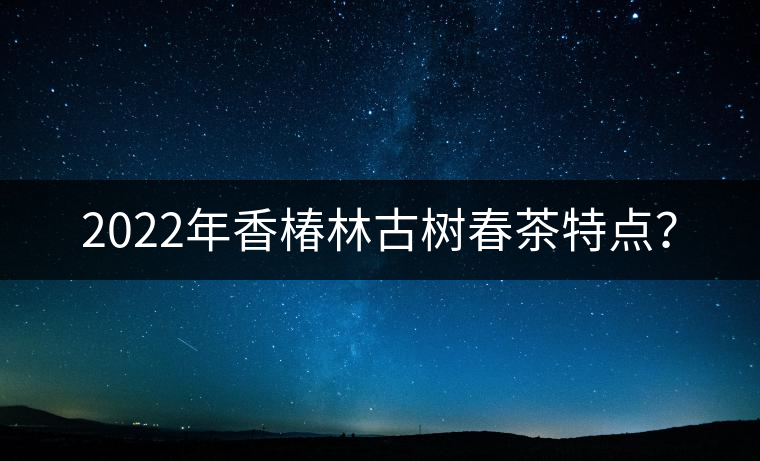 2022年香椿林古樹春茶特點(diǎn)？