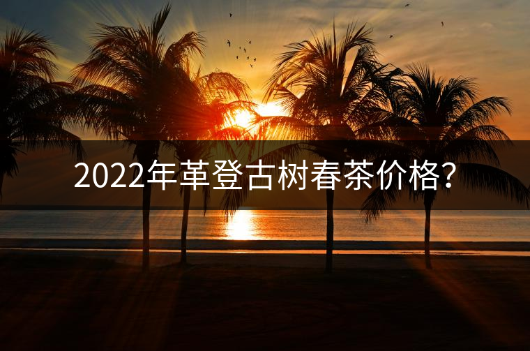 2022年革登古樹(shù)春茶價(jià)格？