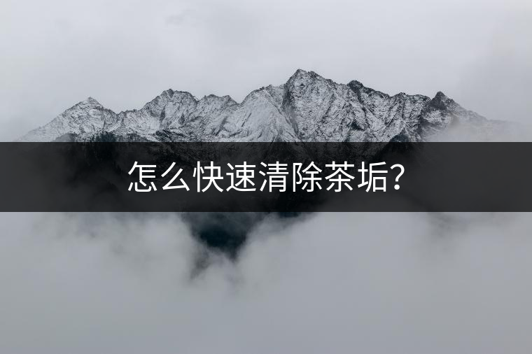 怎么快速清除茶垢？