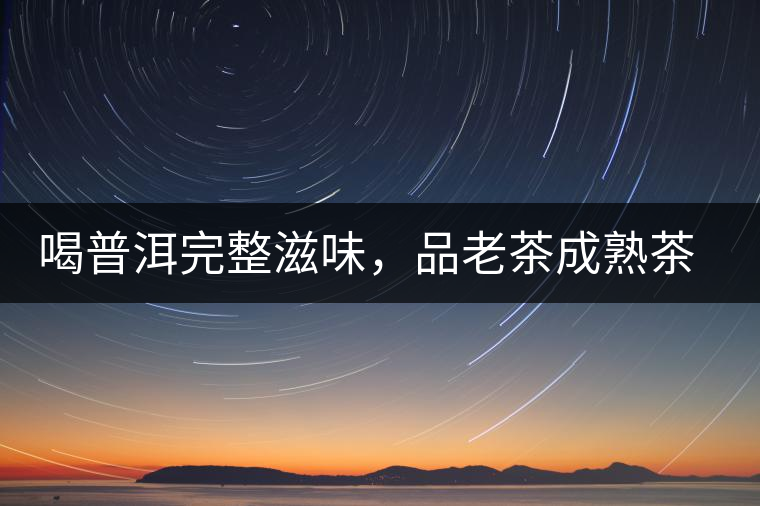 喝普洱完整滋味，品老茶成熟茶湯