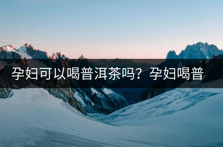 孕婦可以喝普洱茶嗎？孕婦喝普洱茶如何沖泡