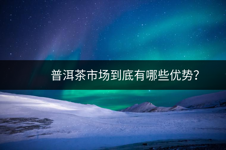 　　普洱茶市場(chǎng)到底有哪些優(yōu)勢(shì)？