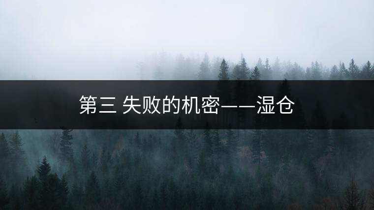 第三 失敗的機密——濕倉