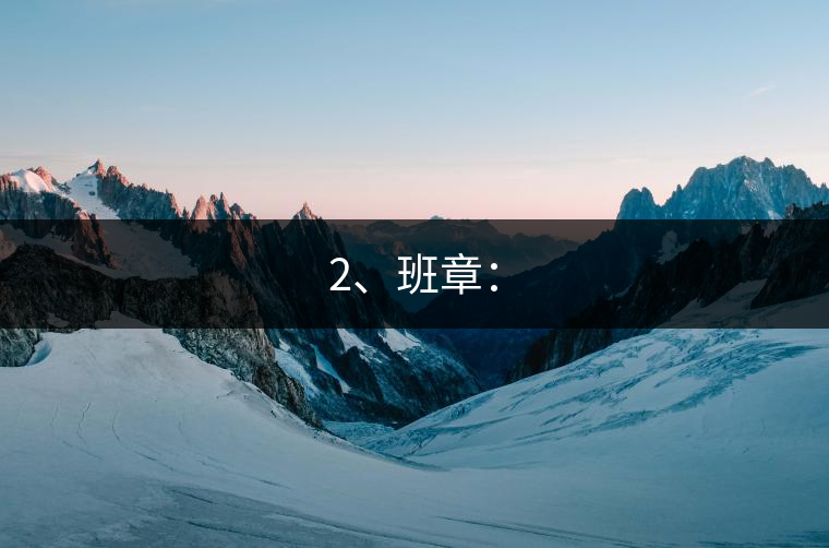 2、班章：