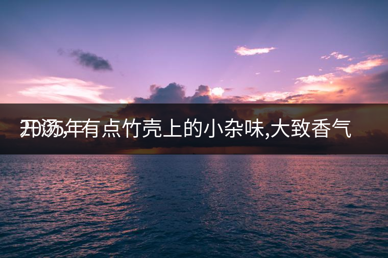 2005年
開湯，有點竹殼上的小雜味,大致香氣都可以。
